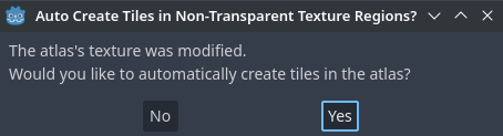 Creación automática de tiles basados en el contenido de la imagen de la hoja de tiles