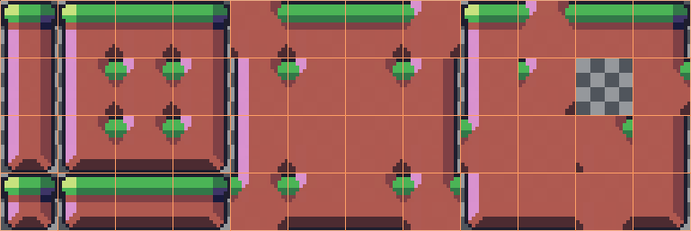 Ejemplo de conjunto de tiles completo para un juego de desplazamiento lateral
